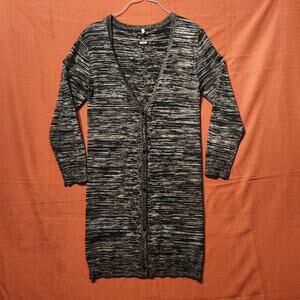 Cheap Monday Sz Small Grey Cardigan Sweater Dress Long Sleeve